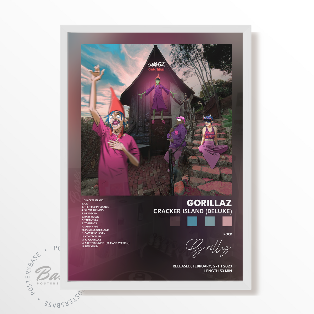 gorillaz Cracker Island Deluxe poster