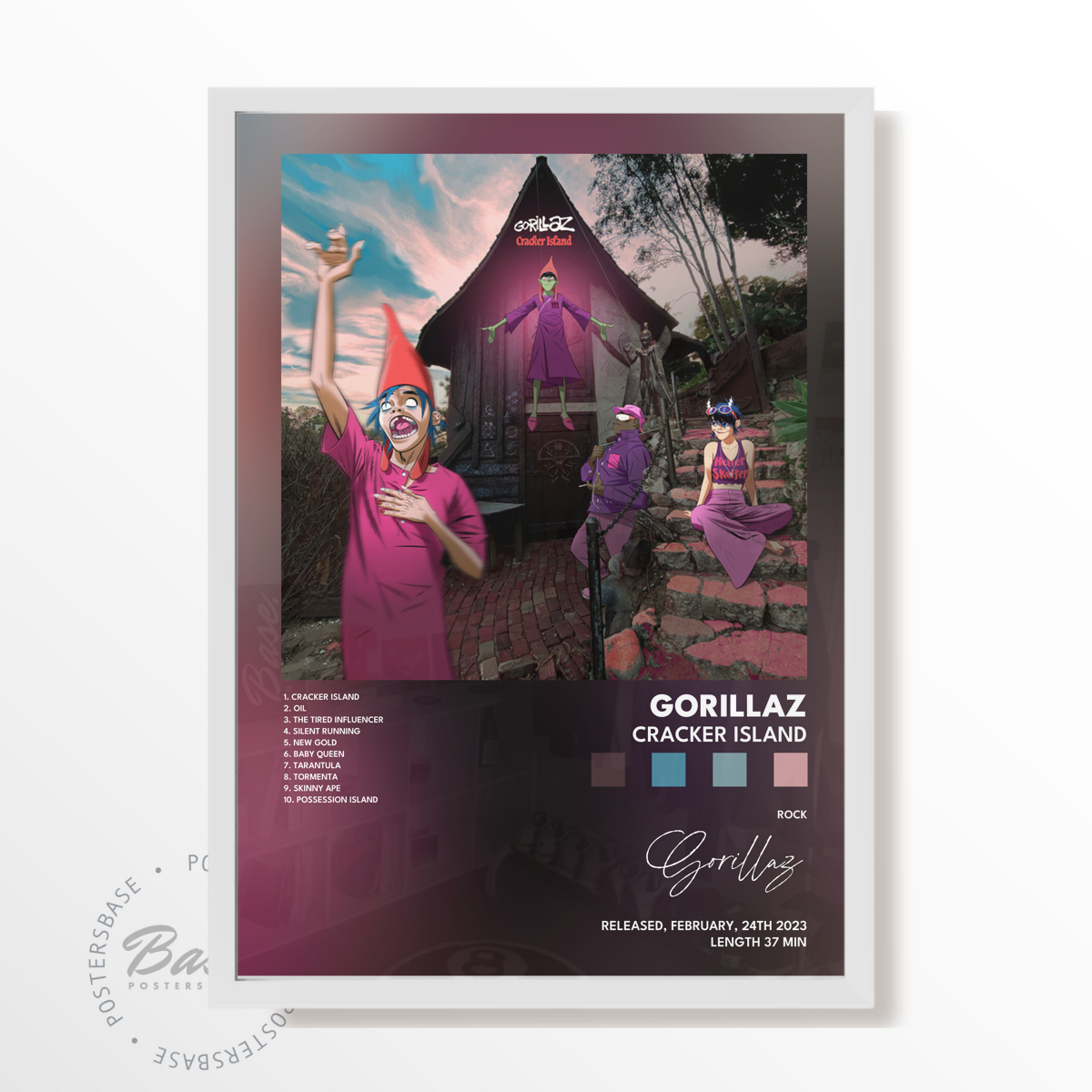 gorillaz Cracker Island poster