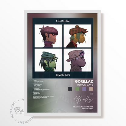gorillaz Demon Days poster