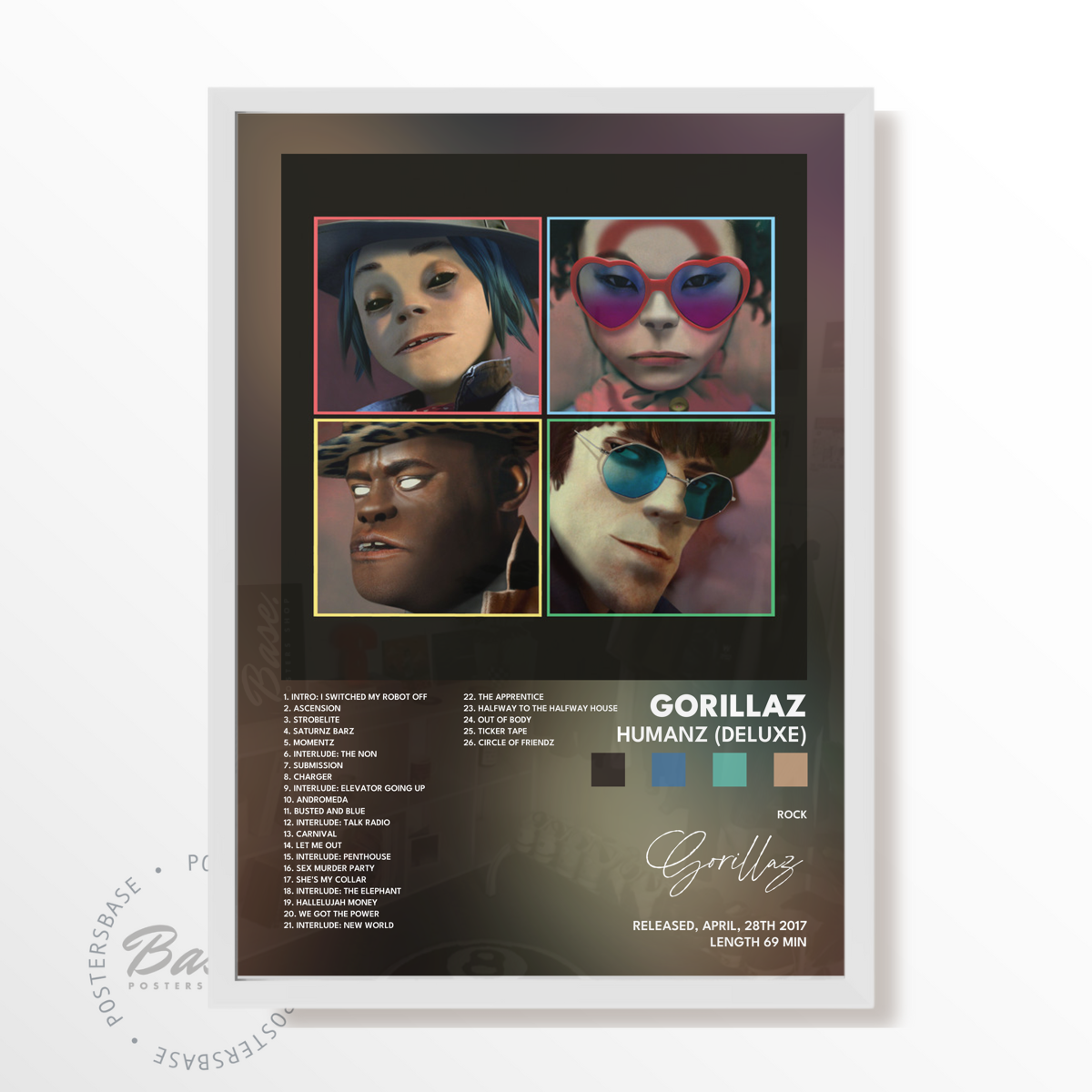 gorillaz Humanz Deluxe poster