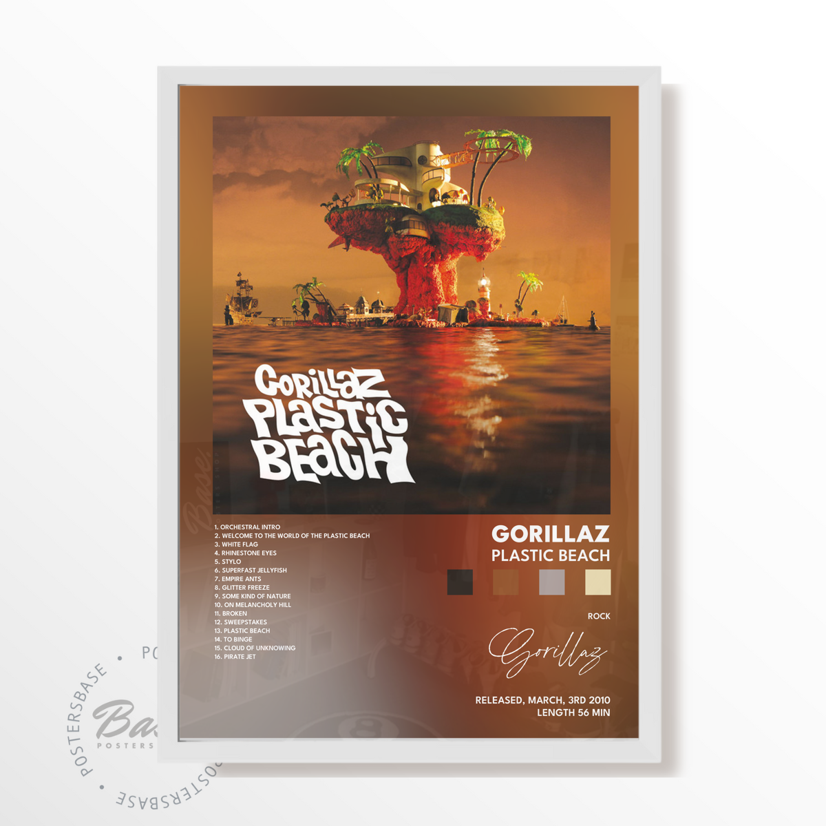 gorillaz Plastic Beach poster