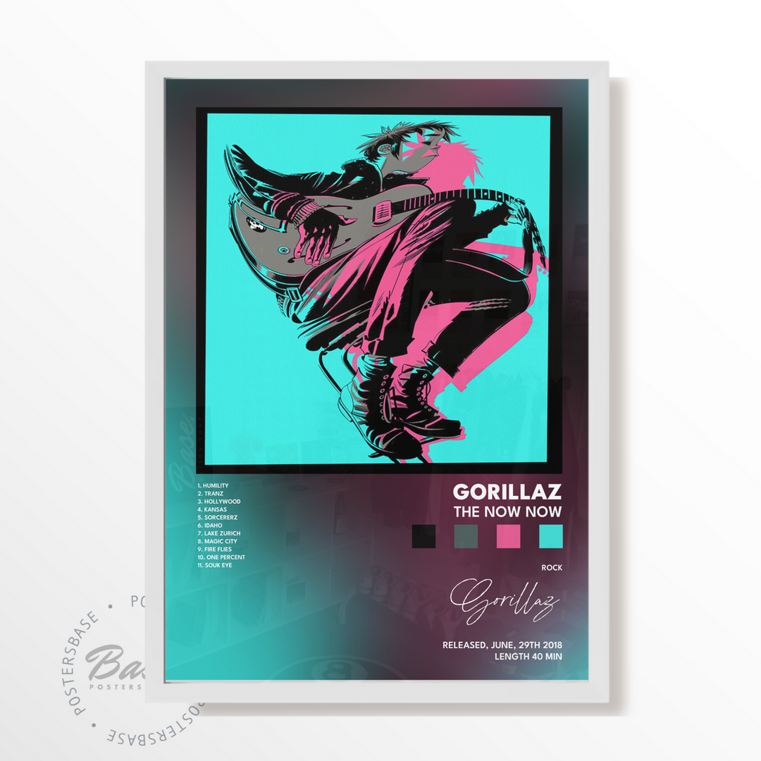 額装済　Gorillaz 限定アートプリント gorillaz The Now Now poster Poster – from 6.95€ | Free Shipping