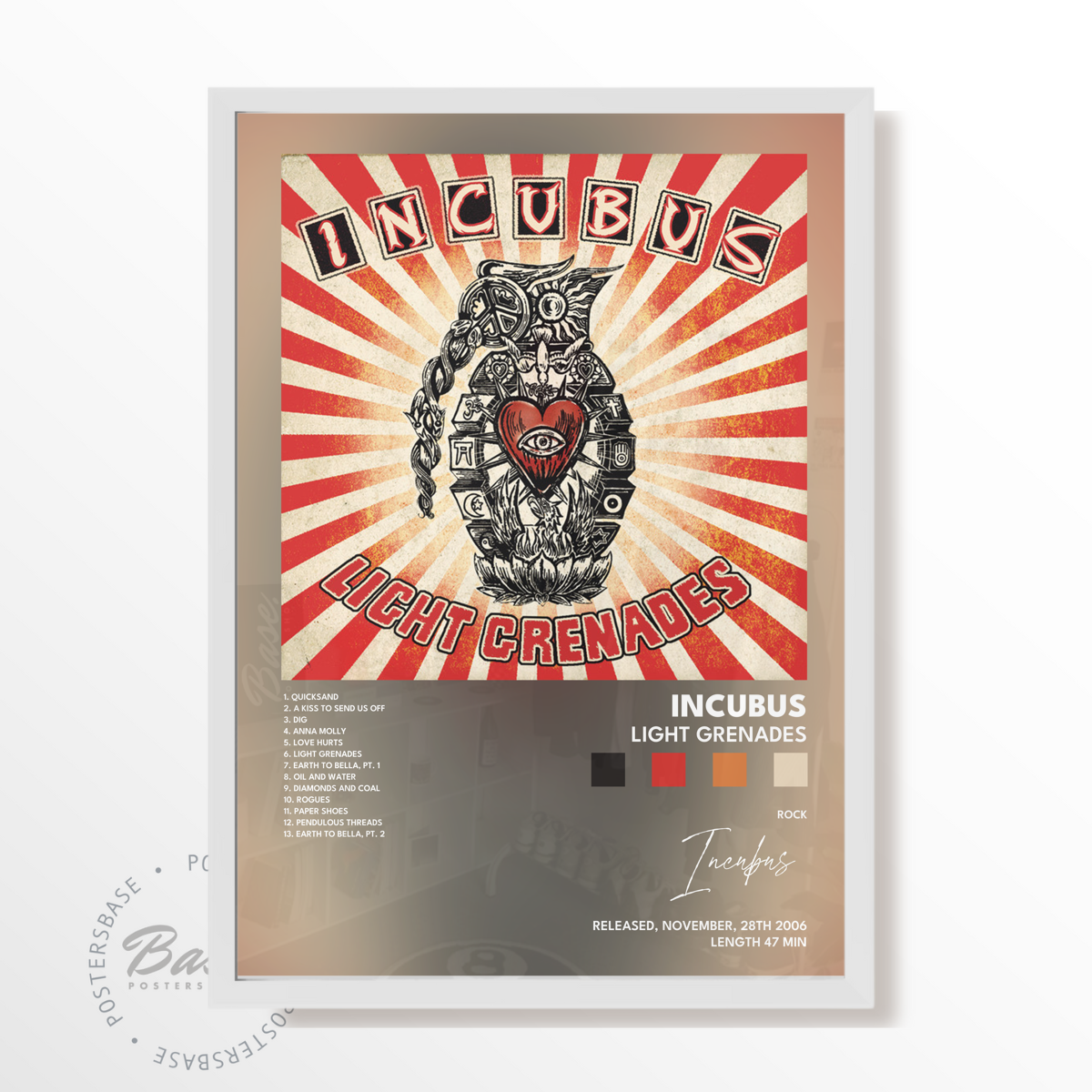 incubus Light Grenades poster