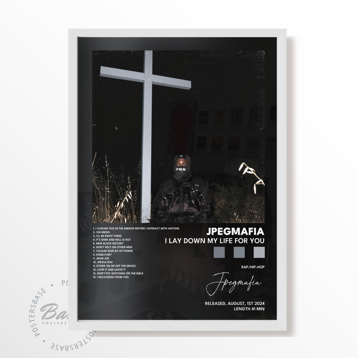 jpegmafia I LAY DOWN MY LIFE FOR YOU poster