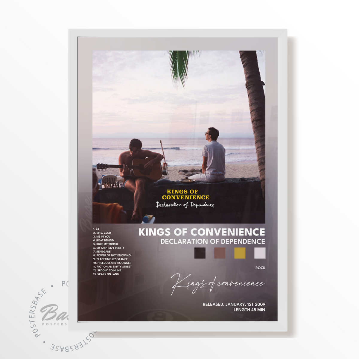 kings of convenience Declaration Of Dependence poster