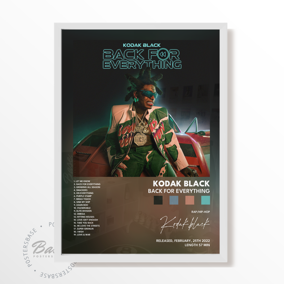 kodak black Back For Everything poster