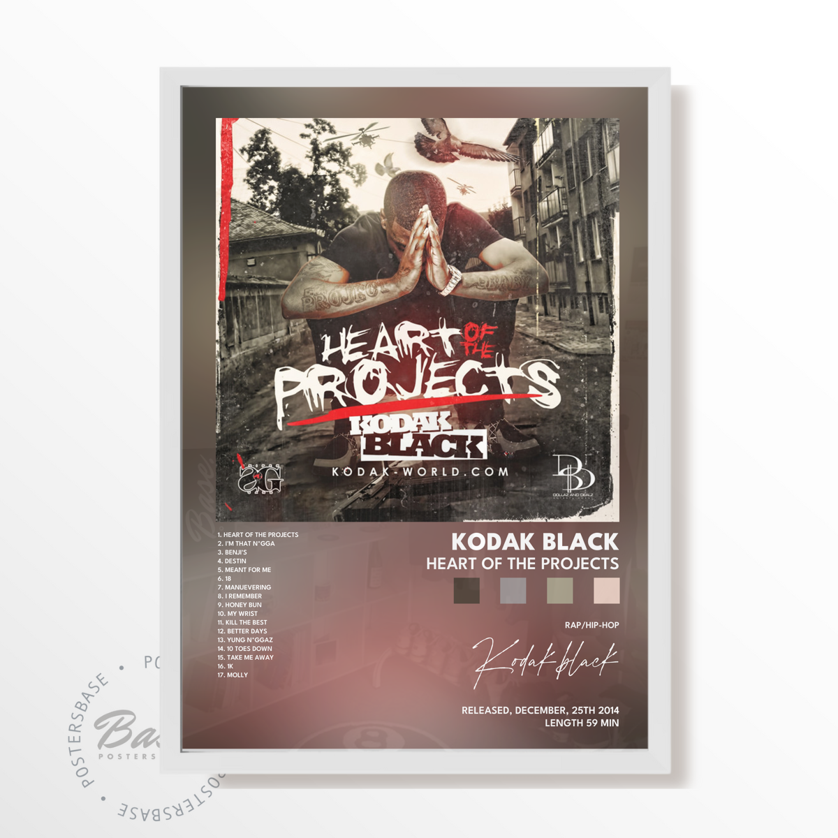 kodak black Heart of the Projects poster