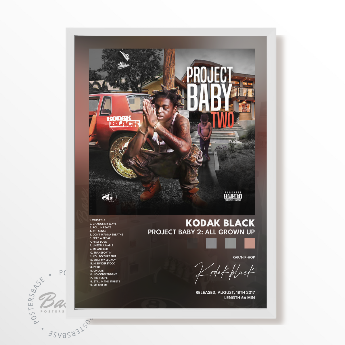 kodak black Project Baby 2 All Grown Up poster