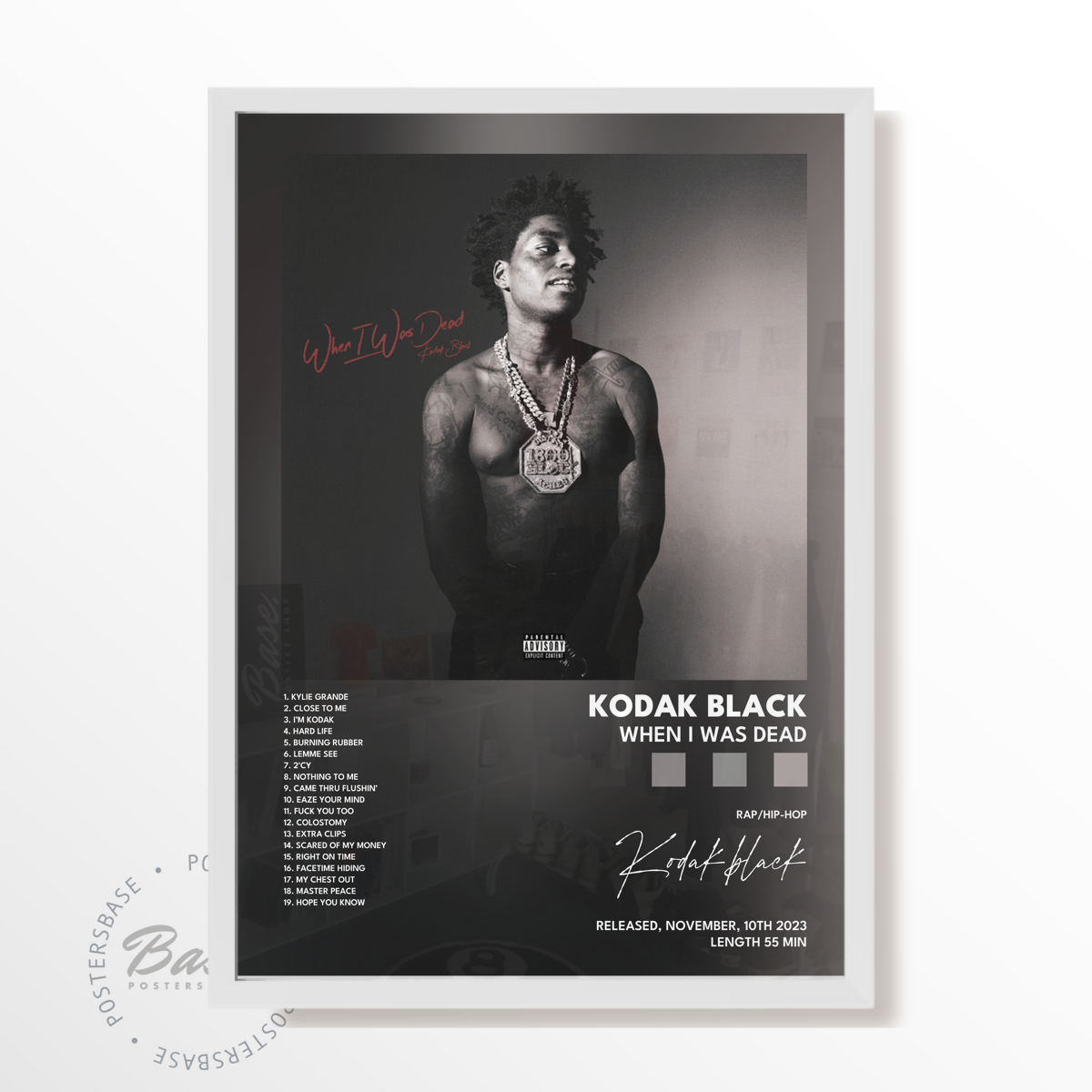 kodak black When I Was Dead poster