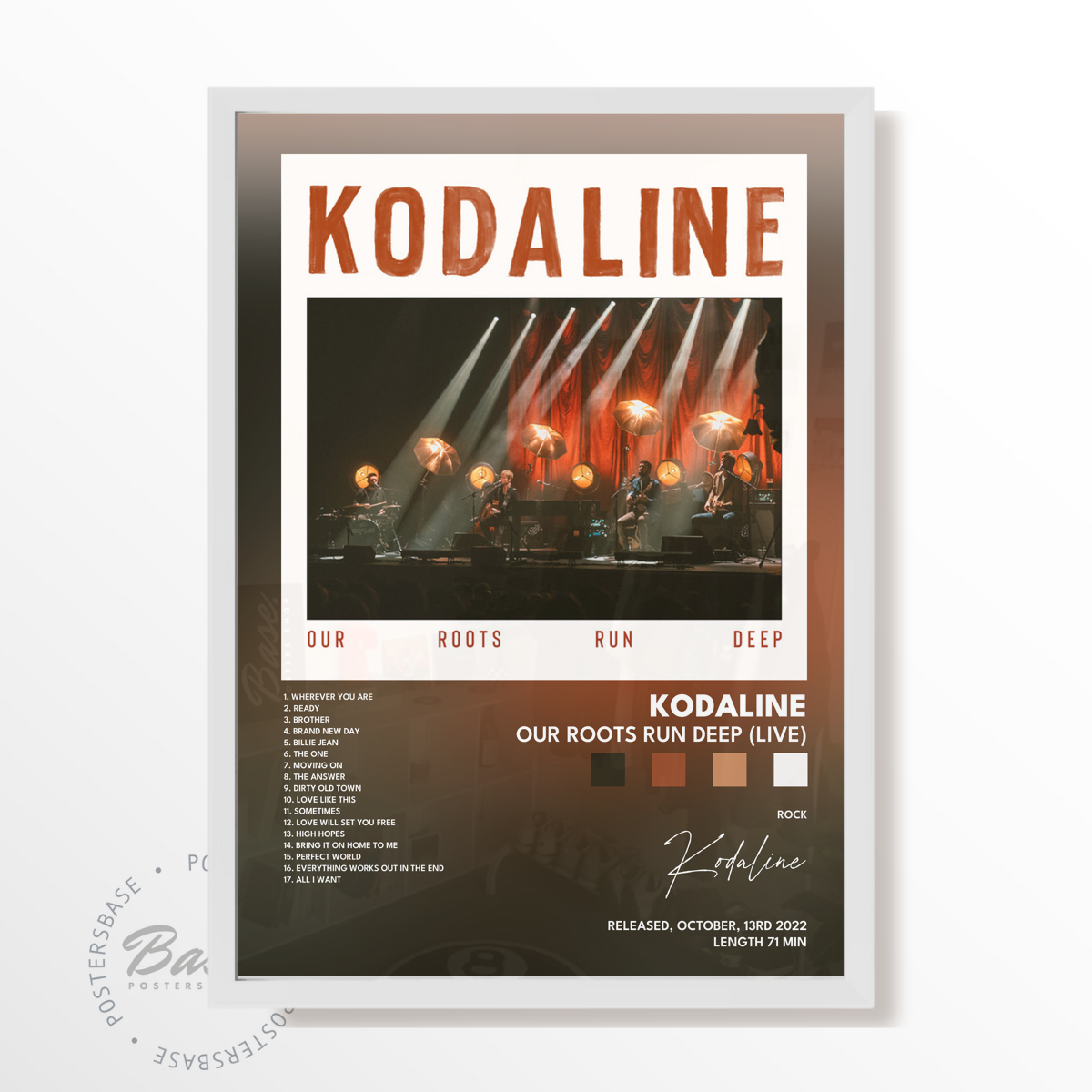 kodaline Our Roots Run Deep Live poster