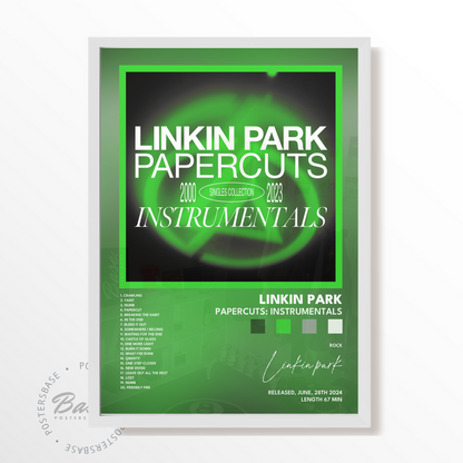 linkin park Papercuts Instrumentals poster