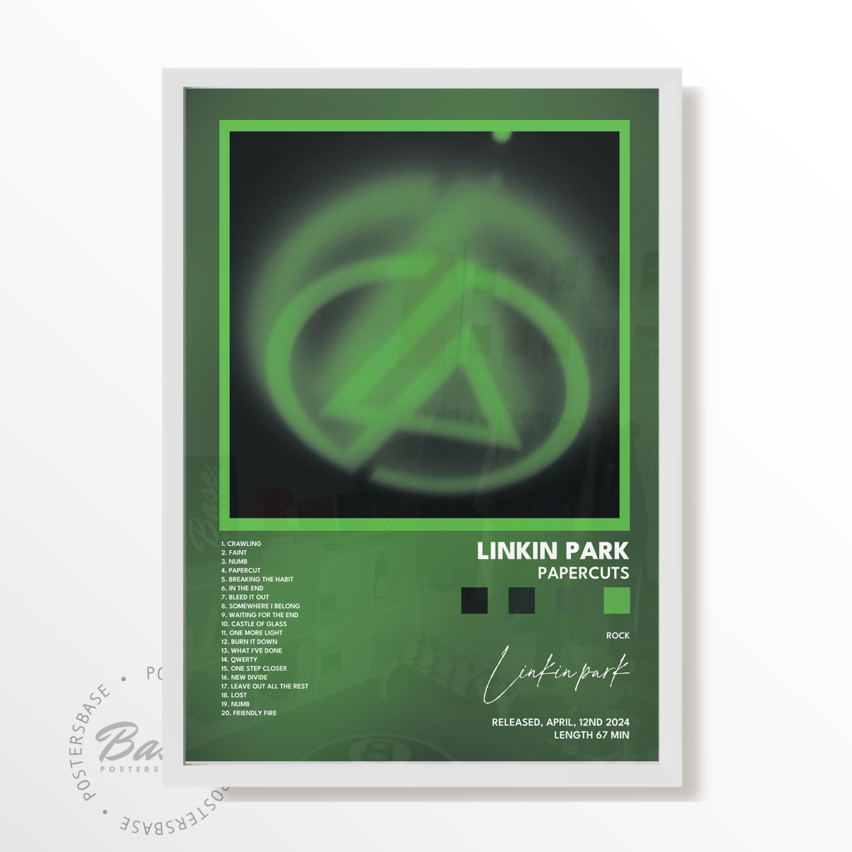 linkin park Papercuts poster