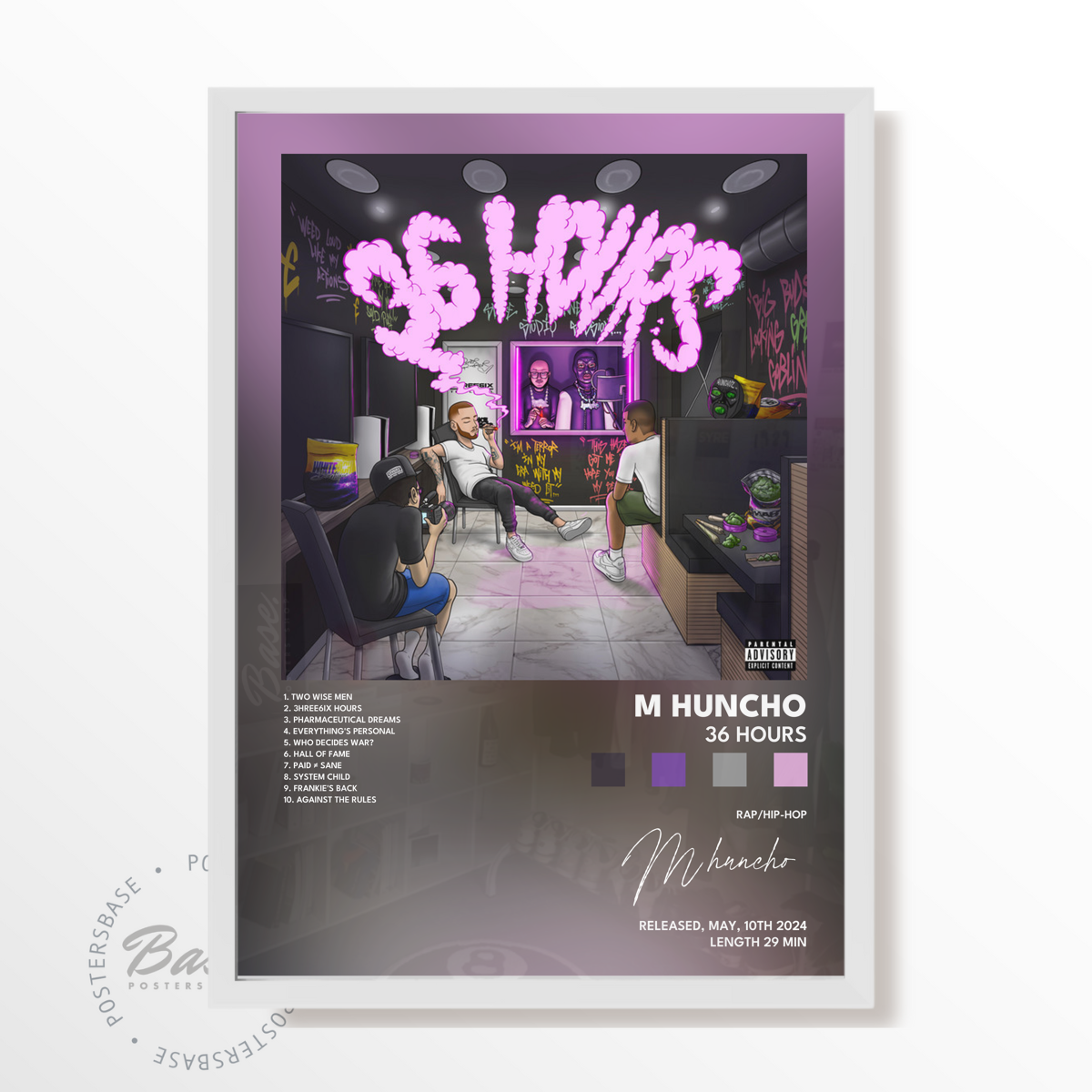 m huncho 36 Hours poster