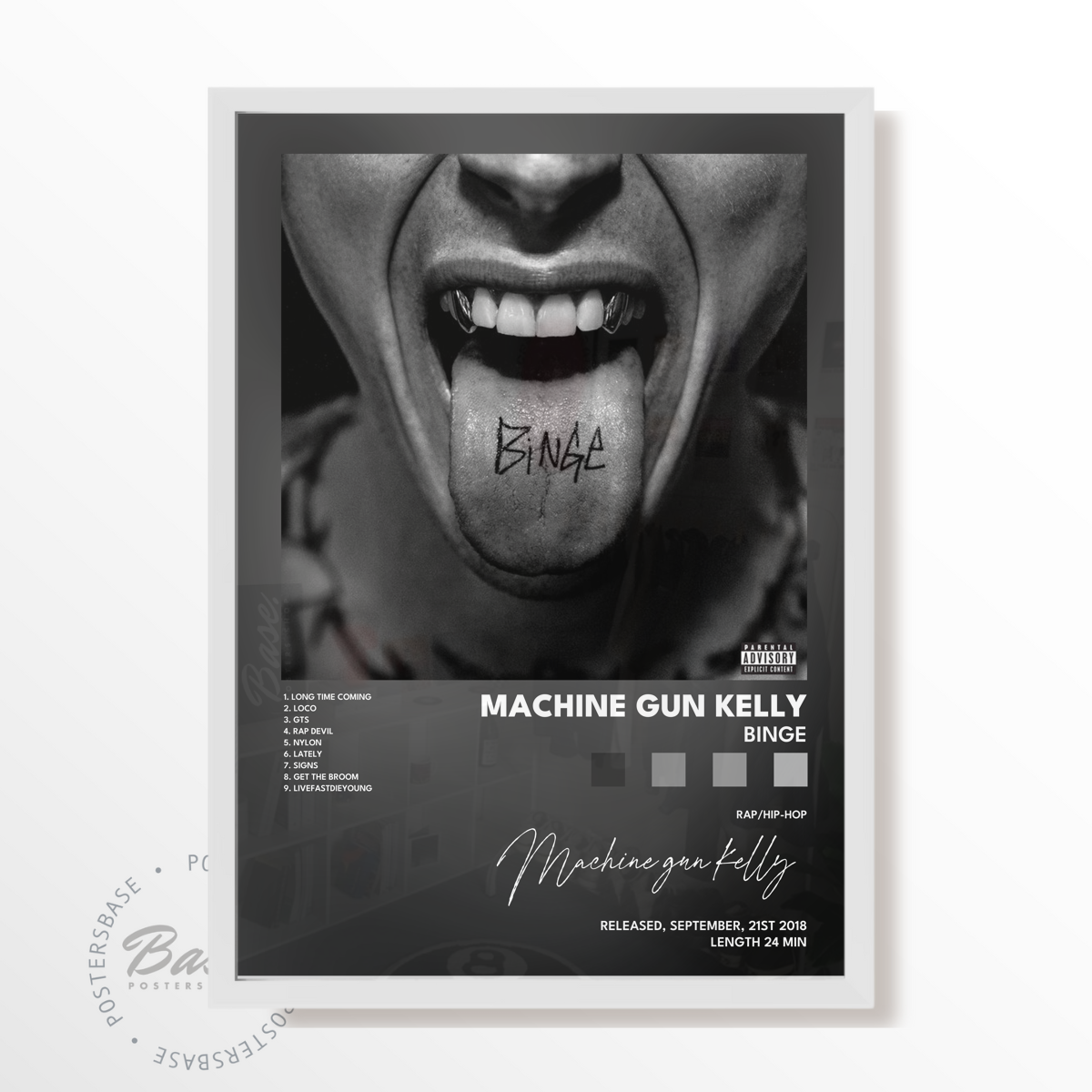 machine gun kelly BINGE poster