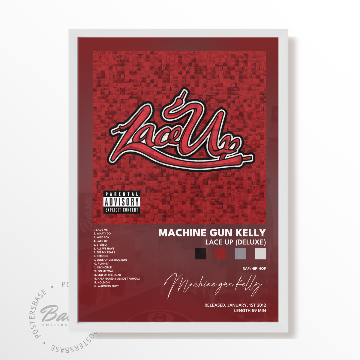 machine gun kelly Lace Up Deluxe poster