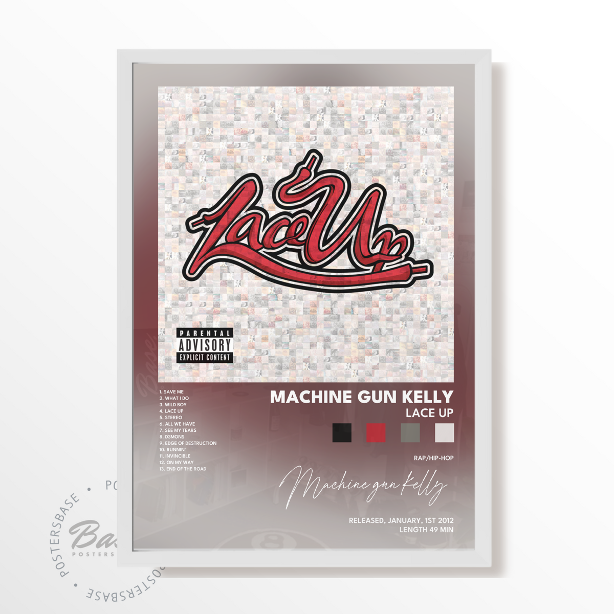 machine gun kelly Lace Up poster