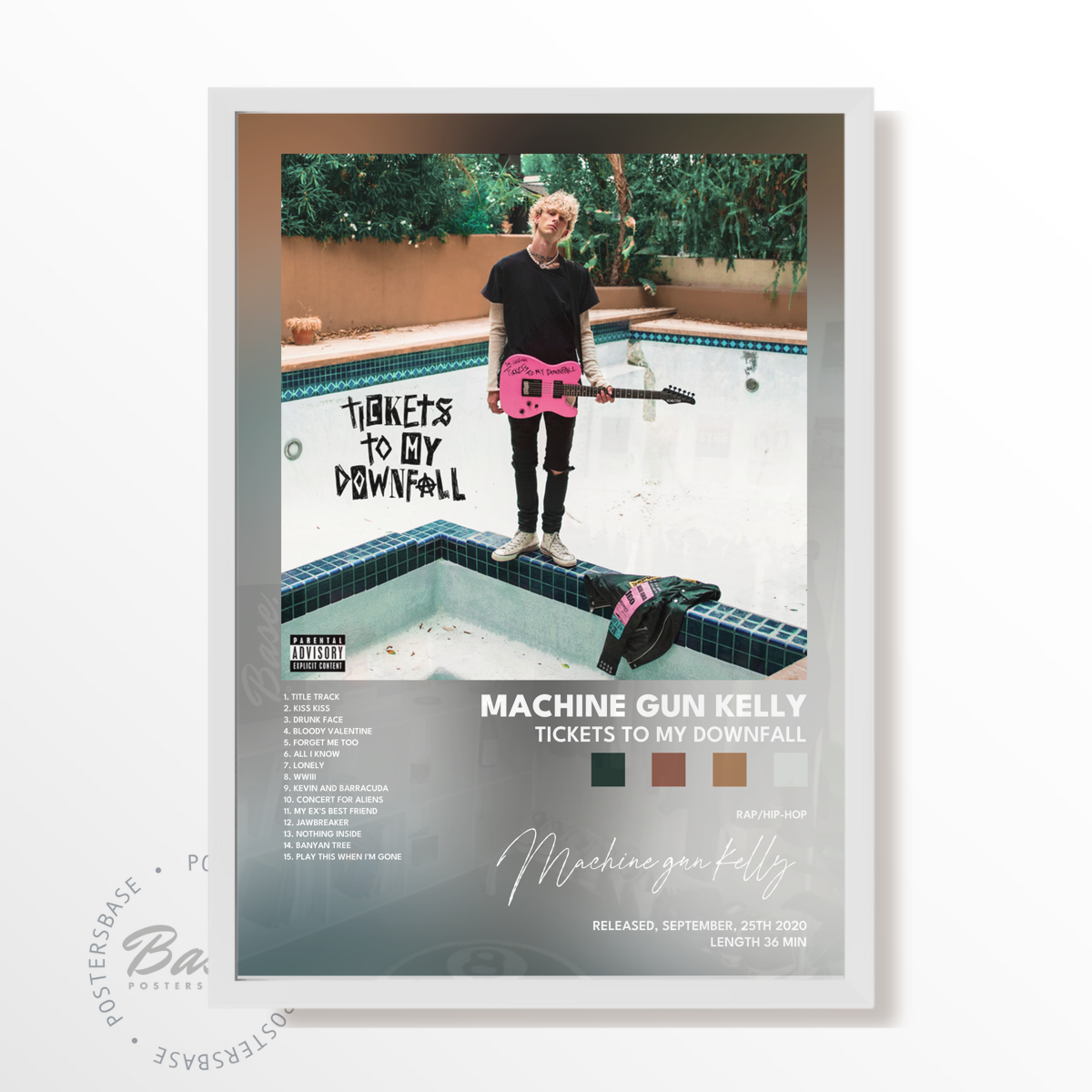 machine gun kelly Tickets To My Downfall poster