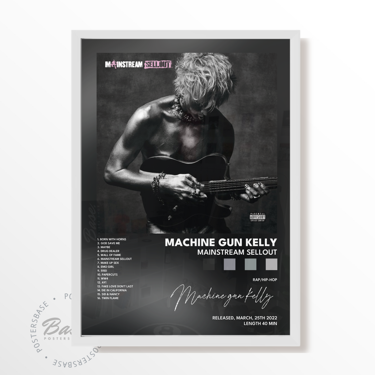 machine gun kelly mainstream sellout poster