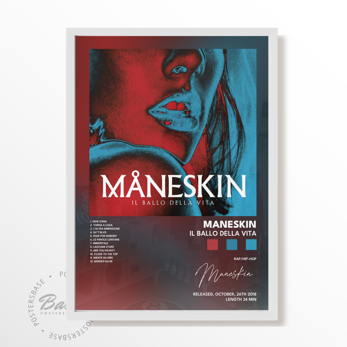 maneskin Il ballo della vita poster