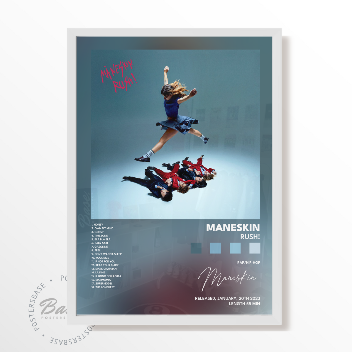 maneskin RUSH poster