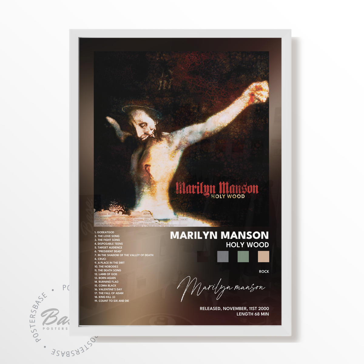 marilyn manson Holy Wood poster