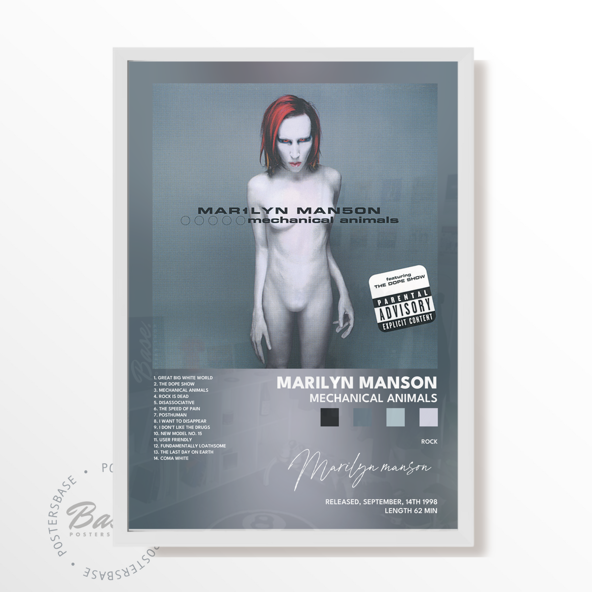 marilyn manson Mechanical Animals poster