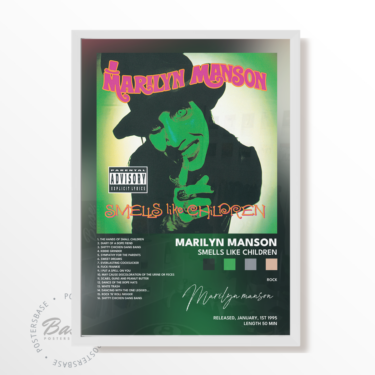 marilyn manson Smells Like Children poster