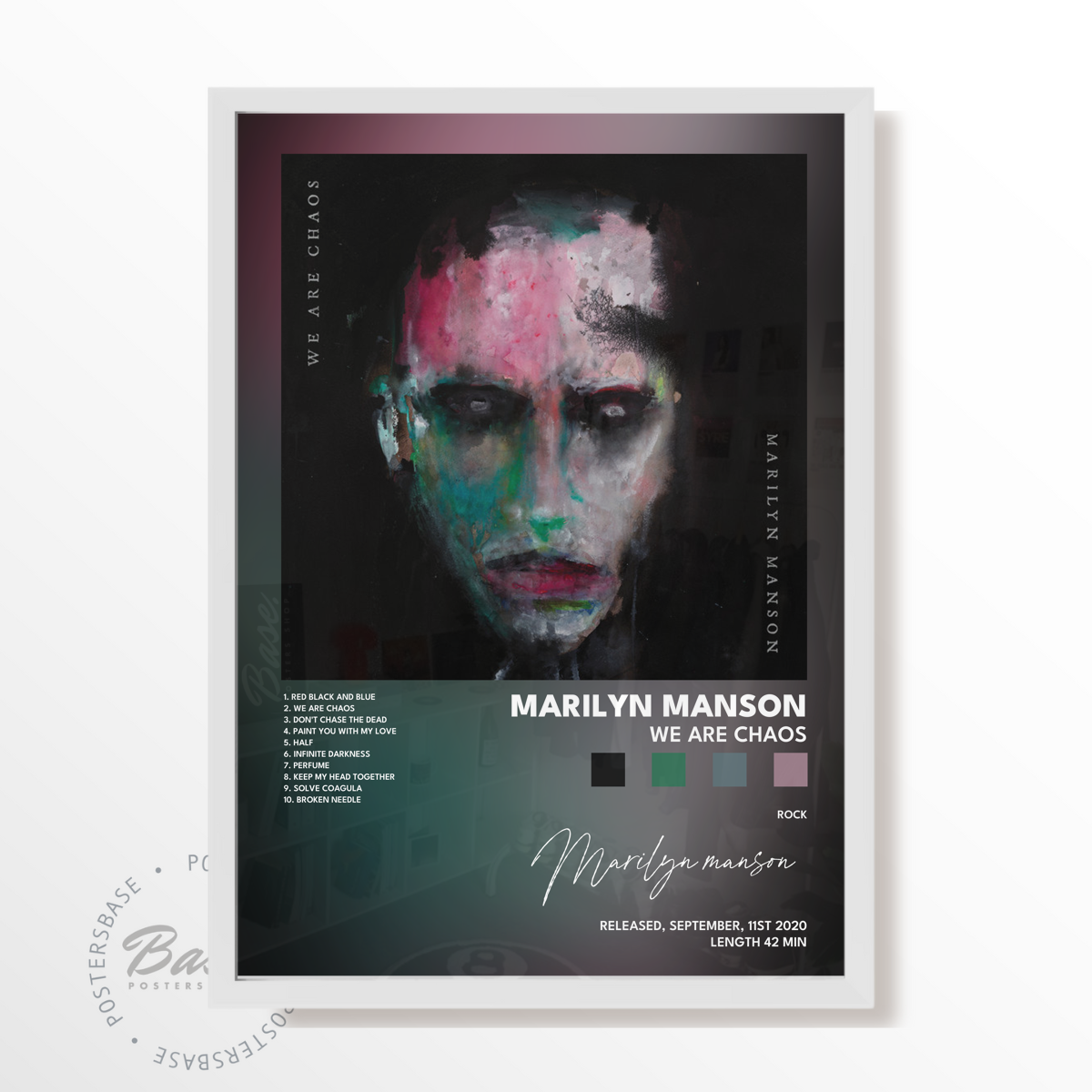 marilyn manson WE ARE CHAOS poster