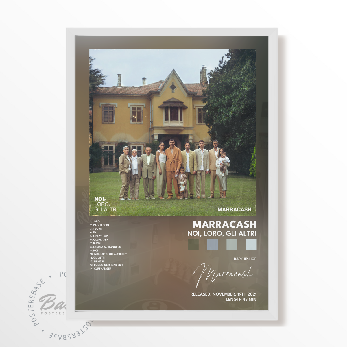 marracash NOI LORO GLI ALTRI poster