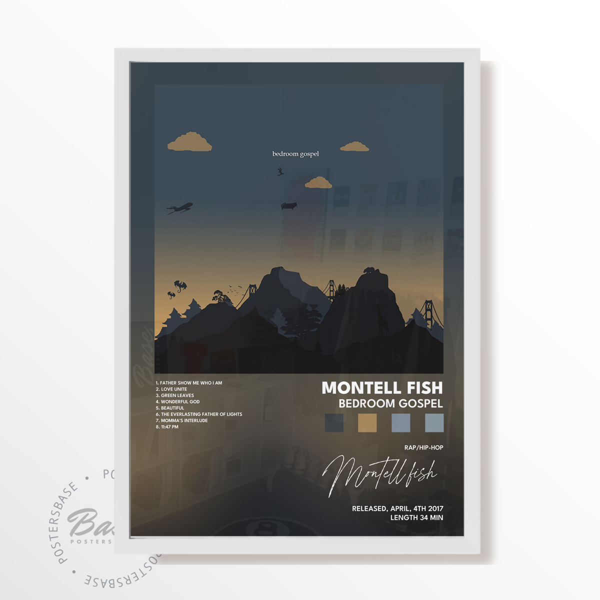 montell fish Bedroom Gospel poster