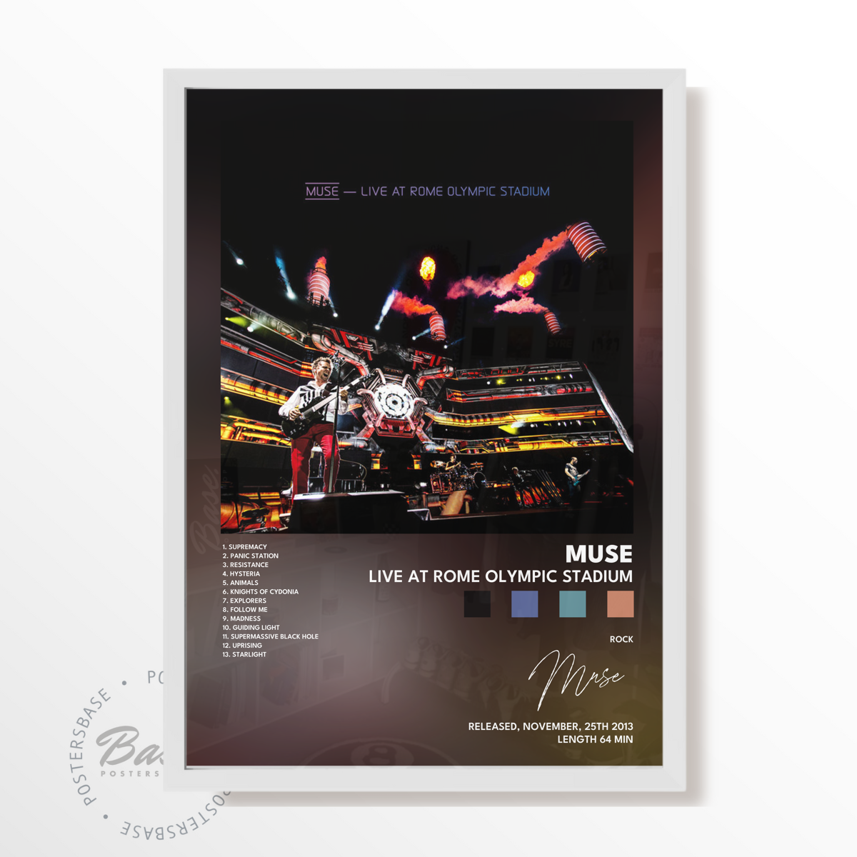 muse Live at Rome Olympic Stadium poster