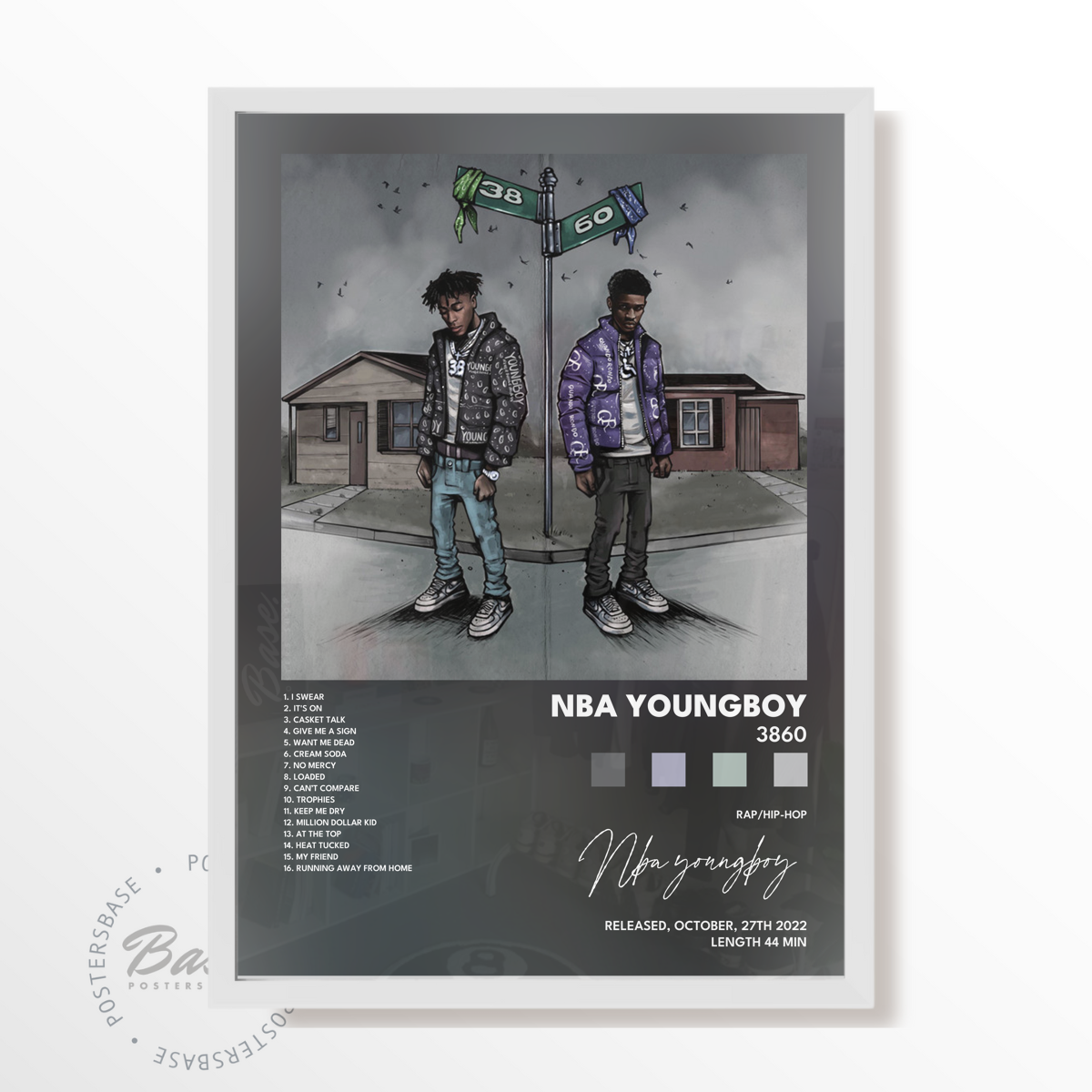 nba youngboy 3860 poster