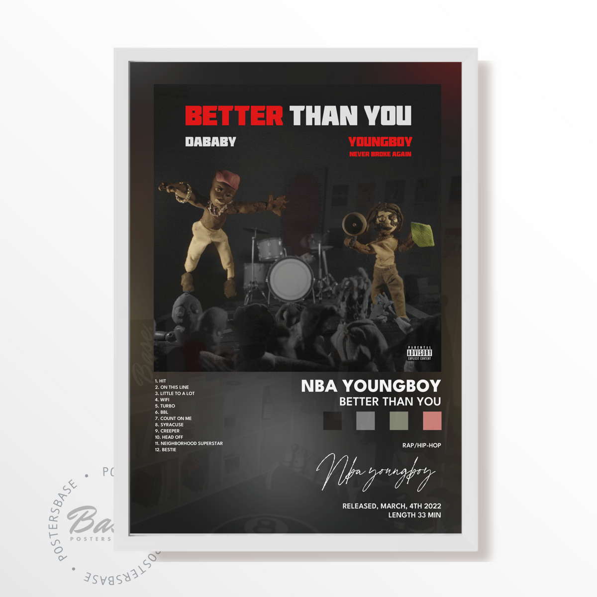 nba youngboy BETTER THAN YOU poster