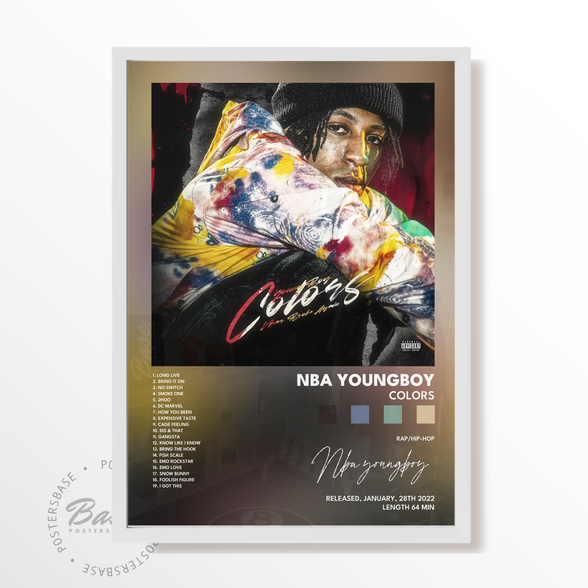 nba youngboy Colors poster