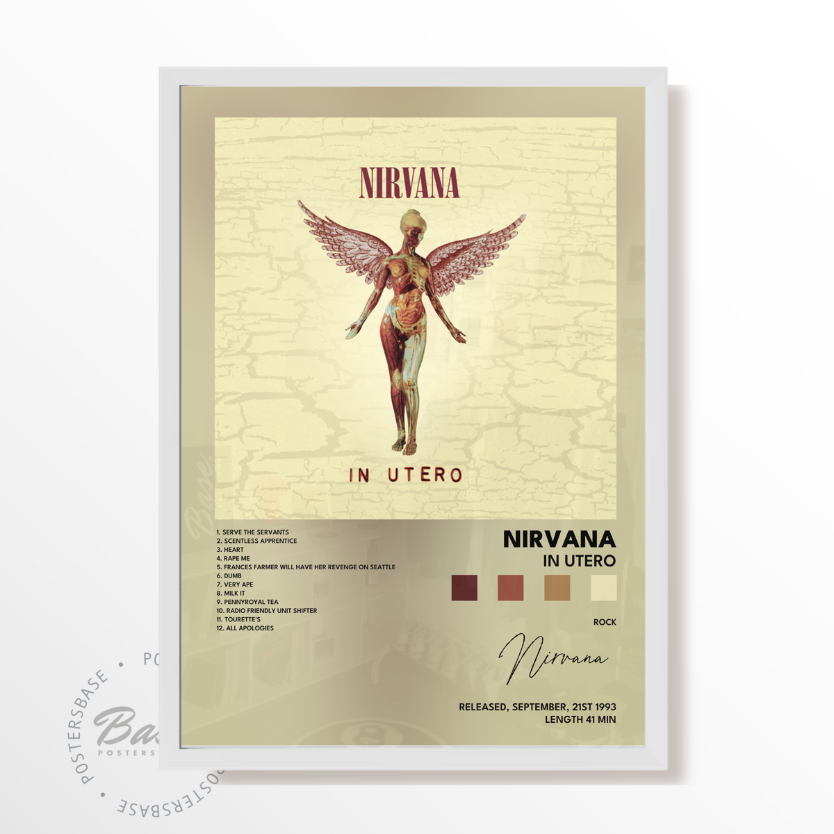 nirvana In Utero poster