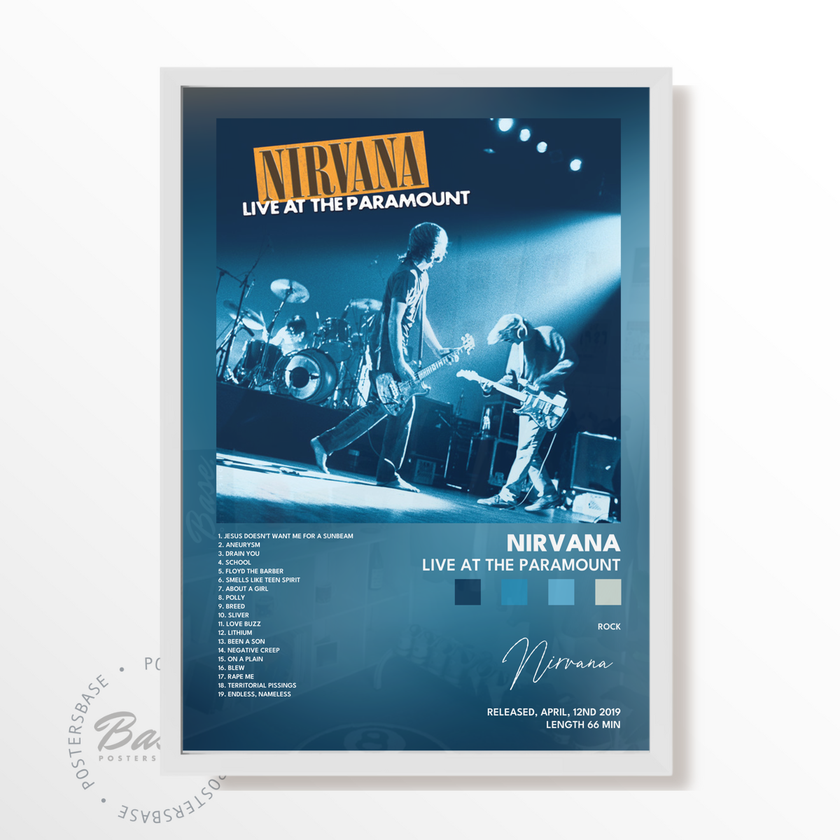 nirvana Live At The Paramount poster