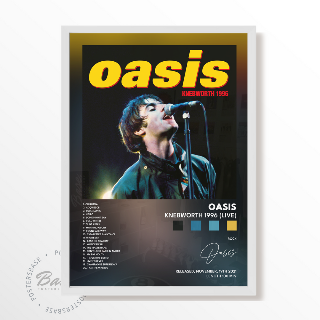 oasis Knebworth 1996 Live poster Poster – from 6.95€ | Free