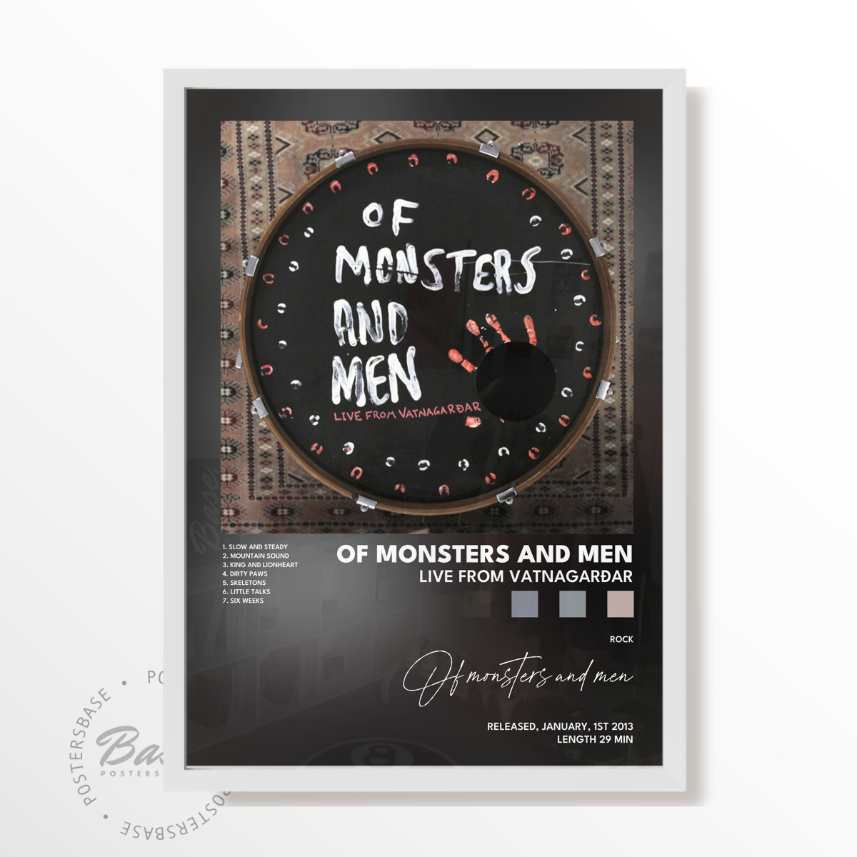 of monsters and men LIVE FROM VATNAGARÐAR poster