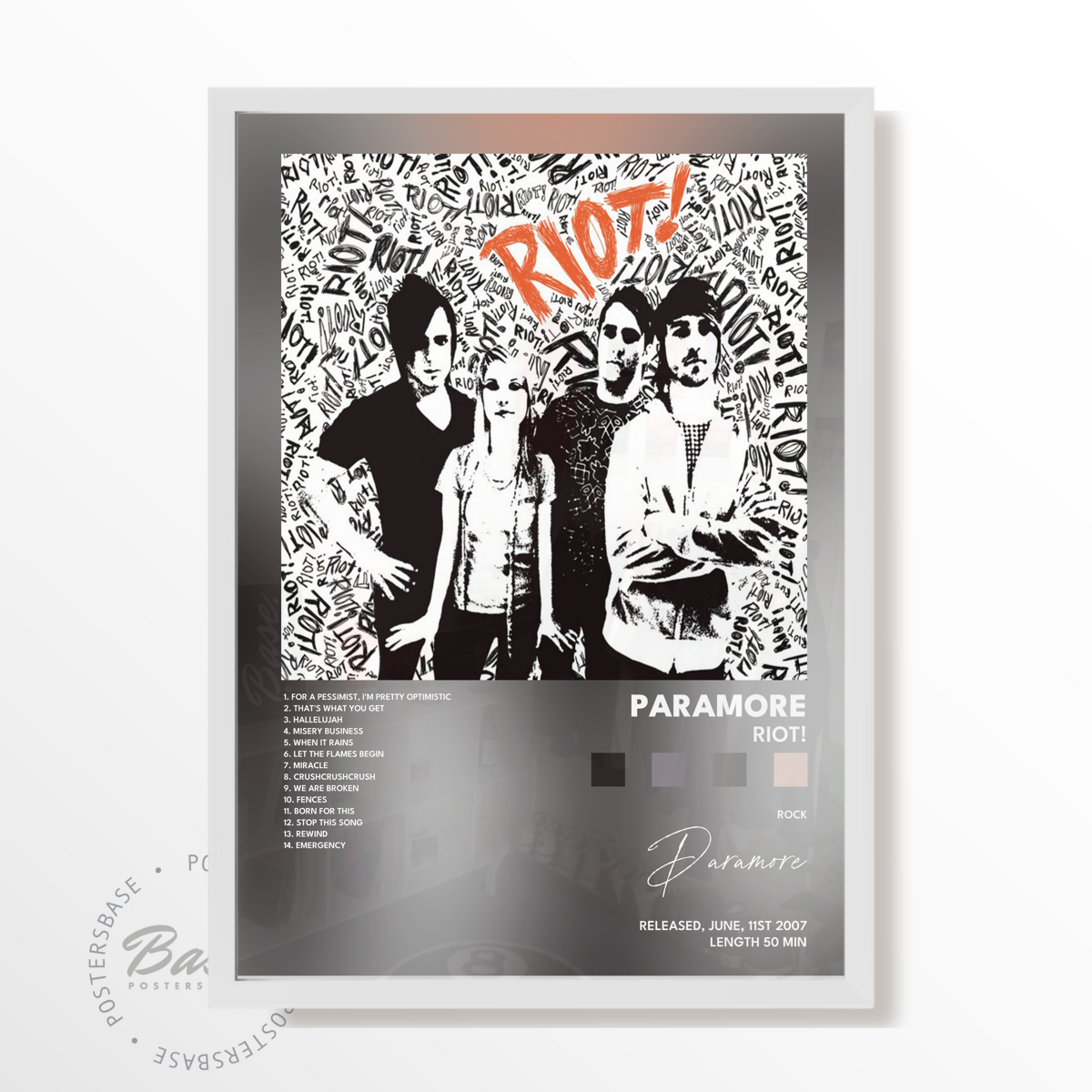 paramore Riot poster