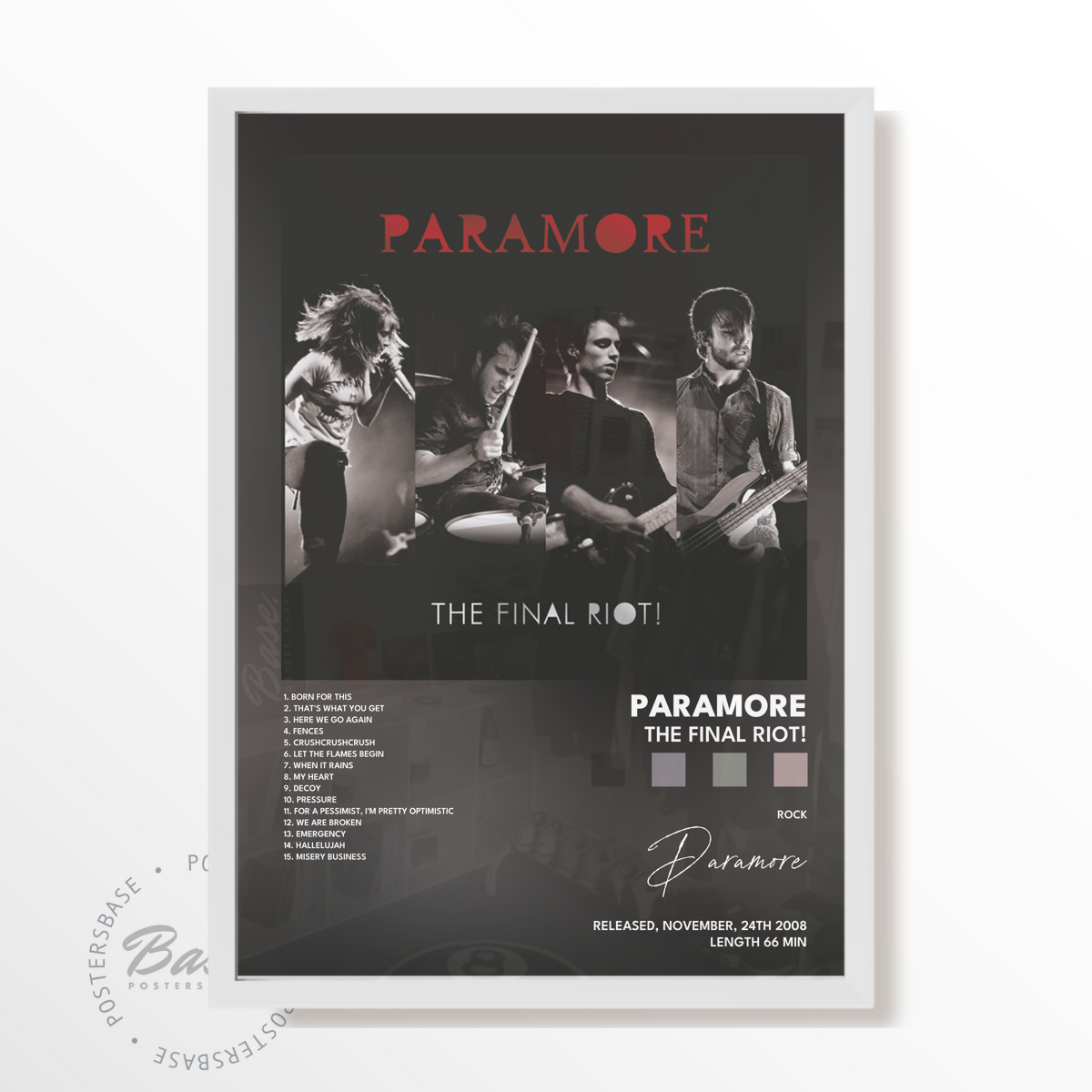 paramore The Final Riot poster