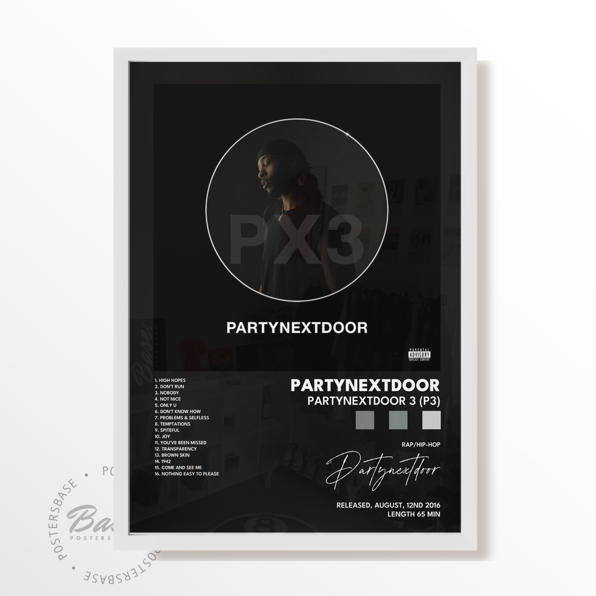 partynextdoor PARTYNEXTDOOR 3 P3 poster