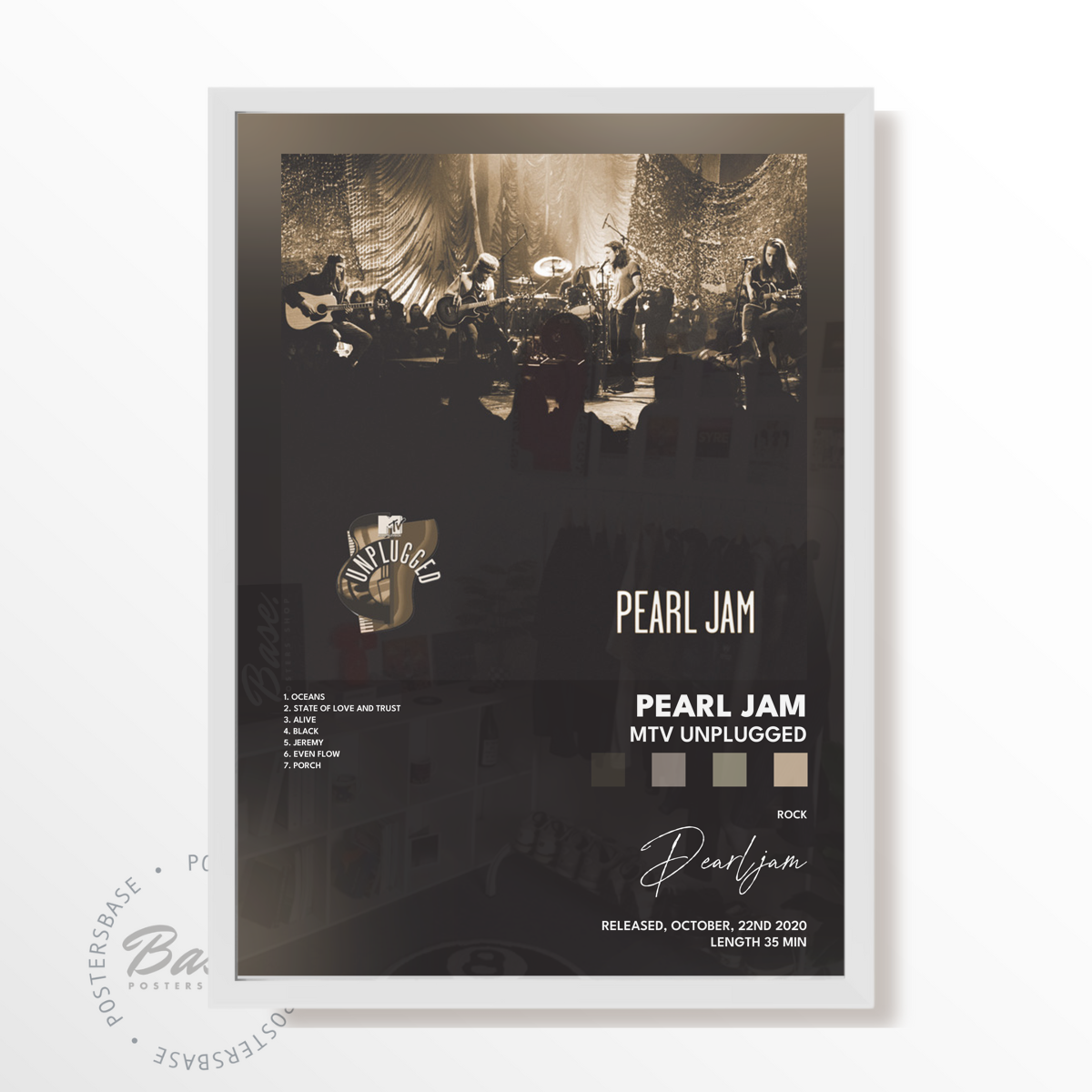 pearl jam MTV Unplugged poster