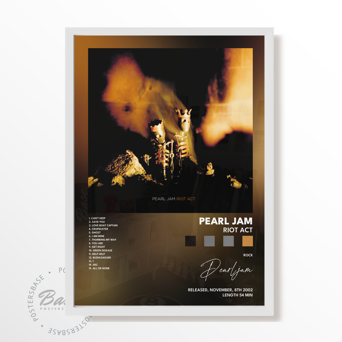 pearl jam Riot Act poster