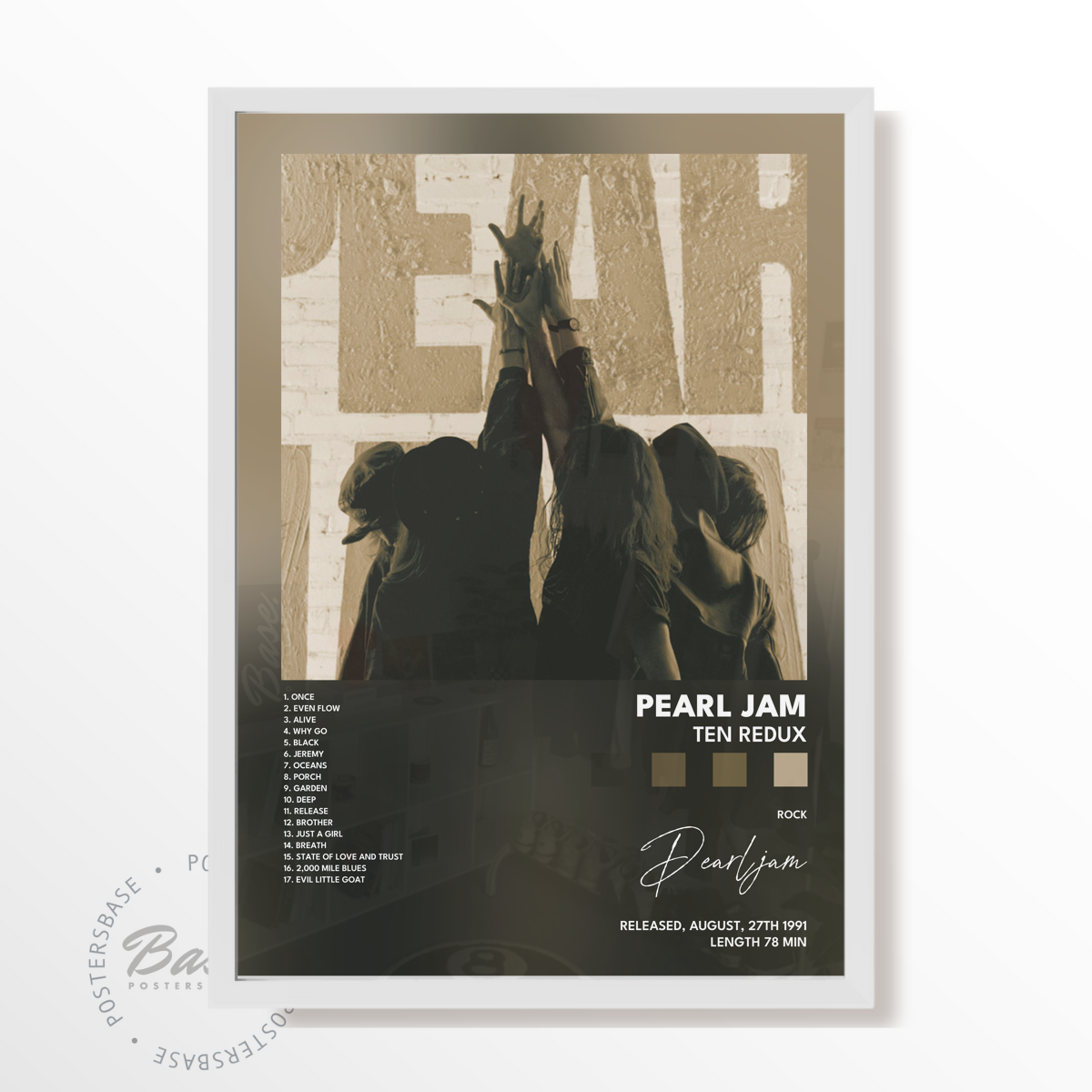 pearl jam Ten Redux poster