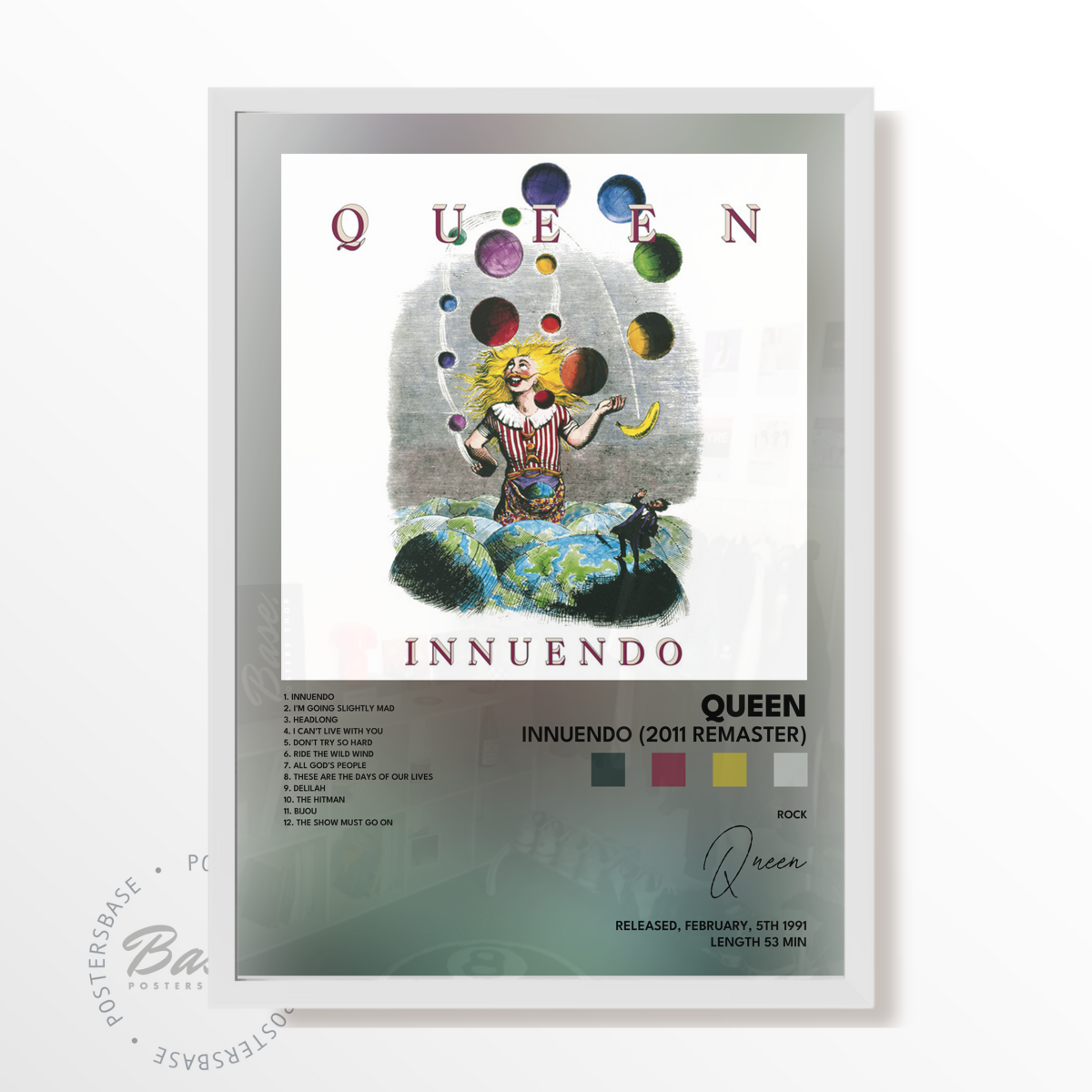 queen Innuendo 2011 Remaster poster