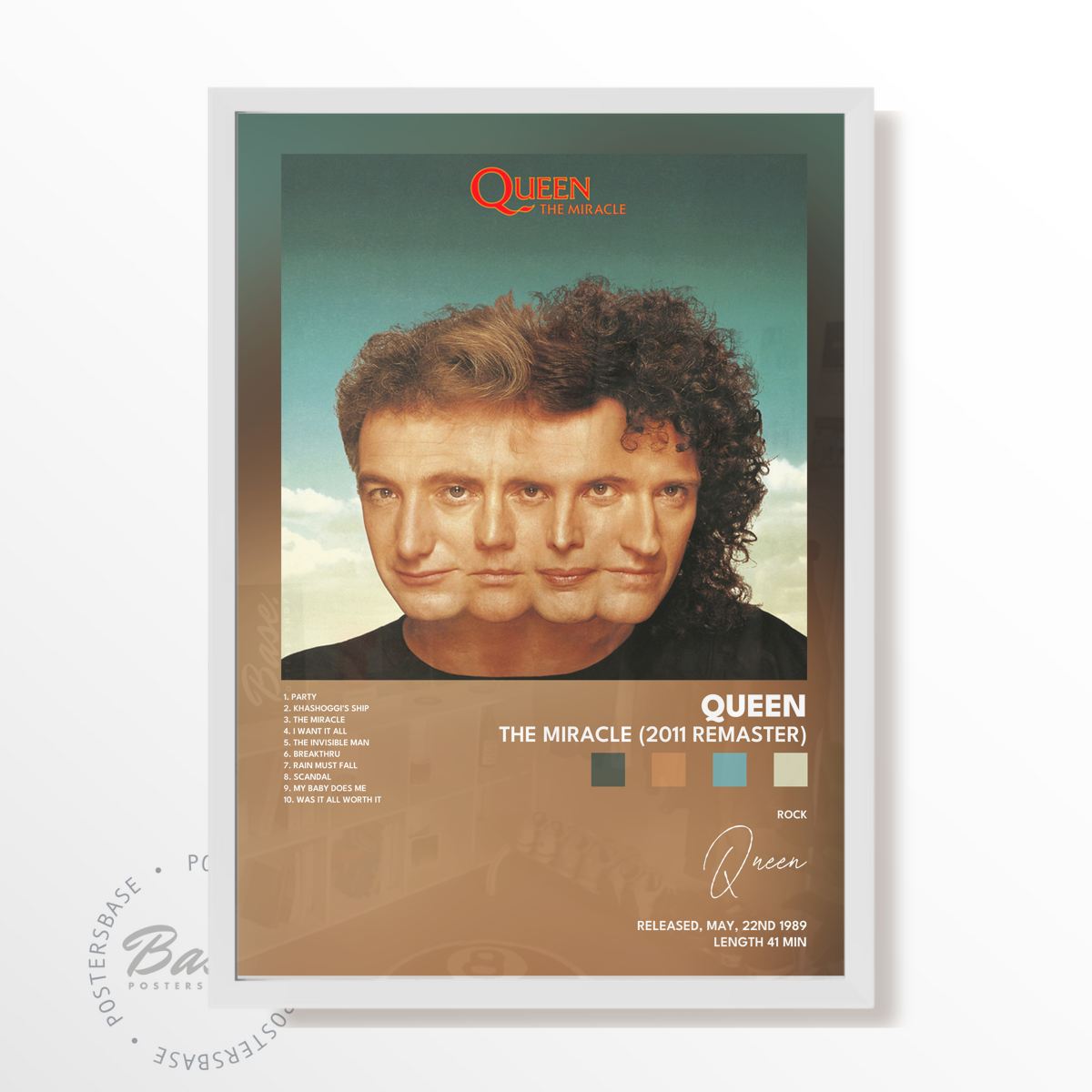 queen The Miracle 2011 Remaster poster