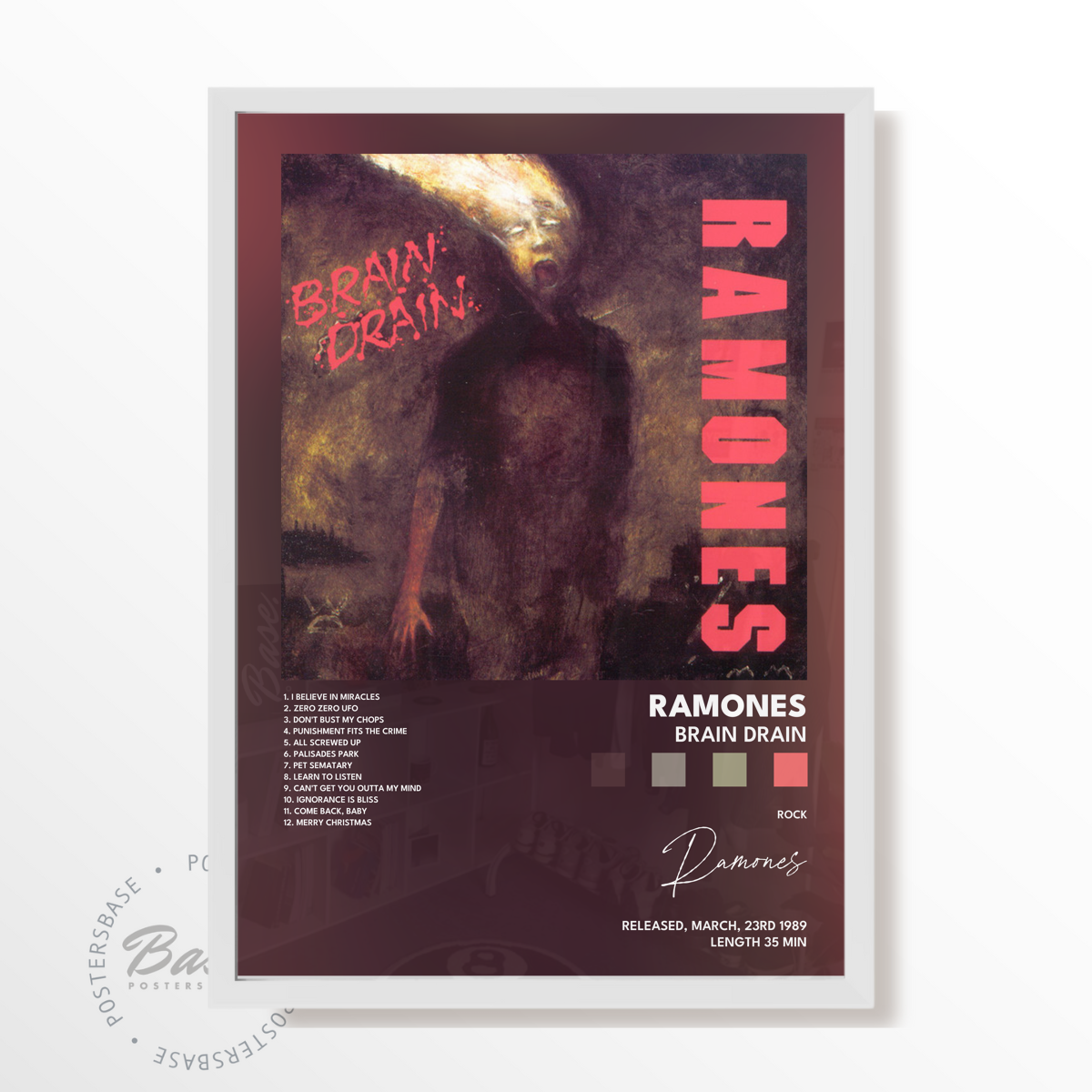 ramones Brain Drain poster