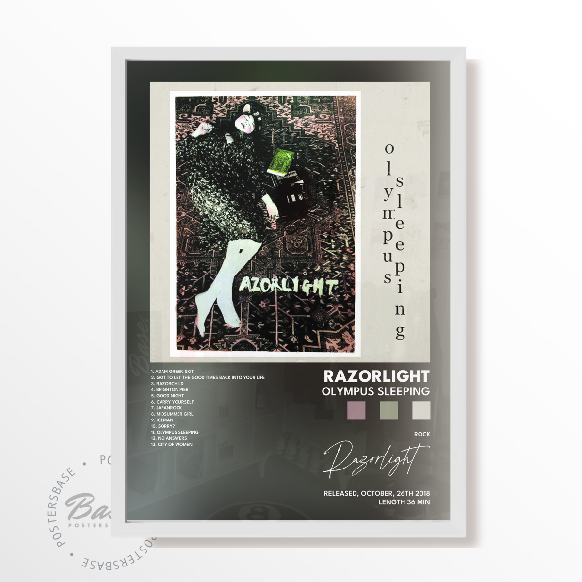 razorlight Olympus Sleeping poster