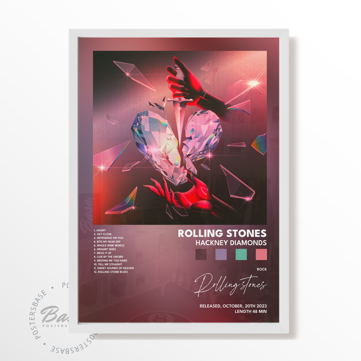 rolling stones Hackney Diamonds poster