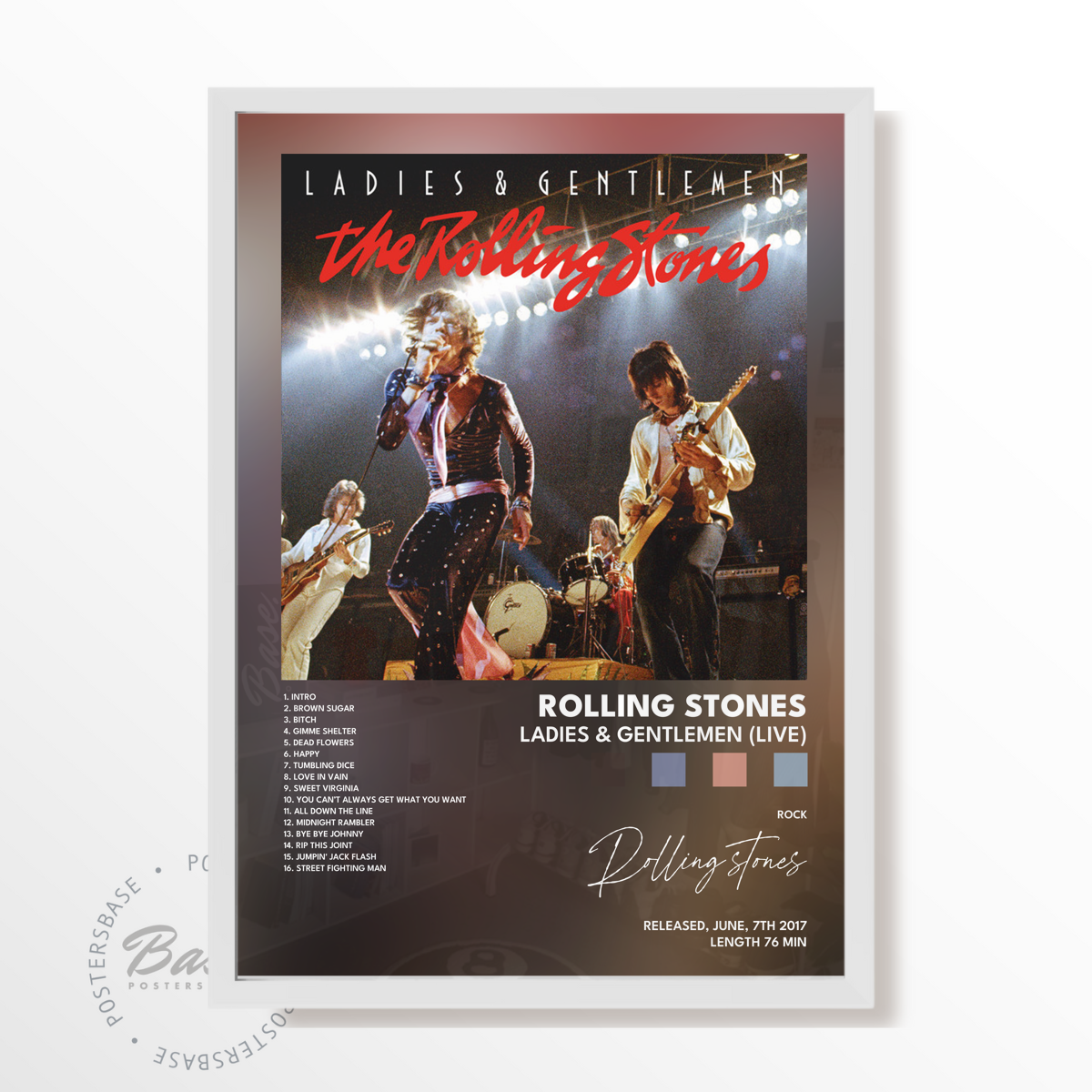 rolling stones Ladies  Gentlemen Live poster